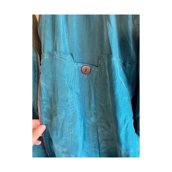 Otto kern vintage women’s silk bomber jacket M - Picture 4 of 9